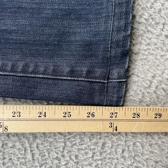 Levis 553 Jeans Womens 4 Mid Rise Bootcut Dark Wash - Picture 6 of 10
